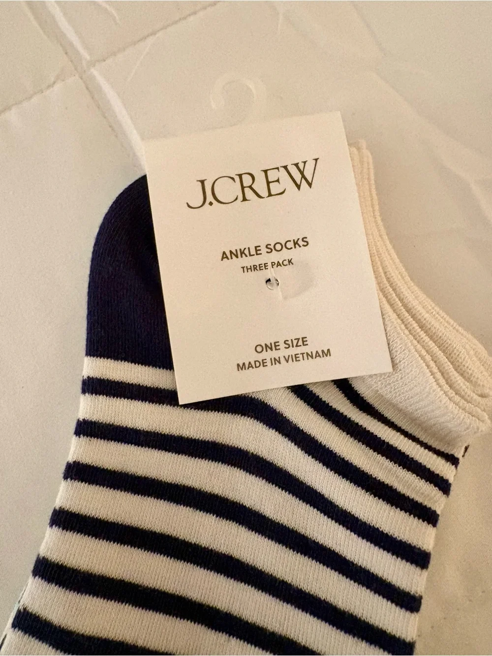 NWT J. Crew Ankle Socks (3 pack)